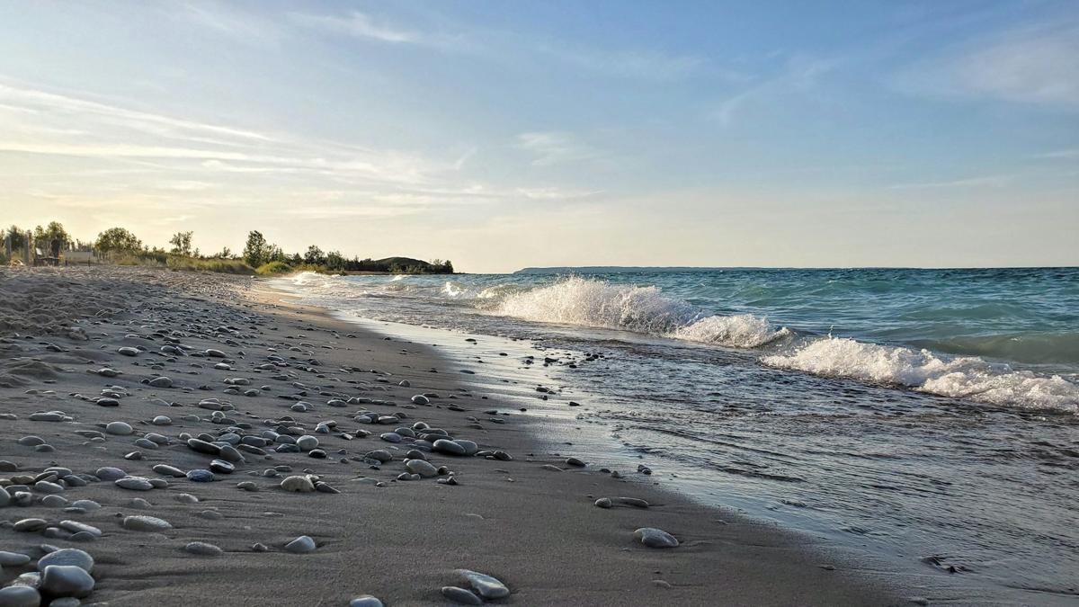 Beach shoreline on Lake Erie