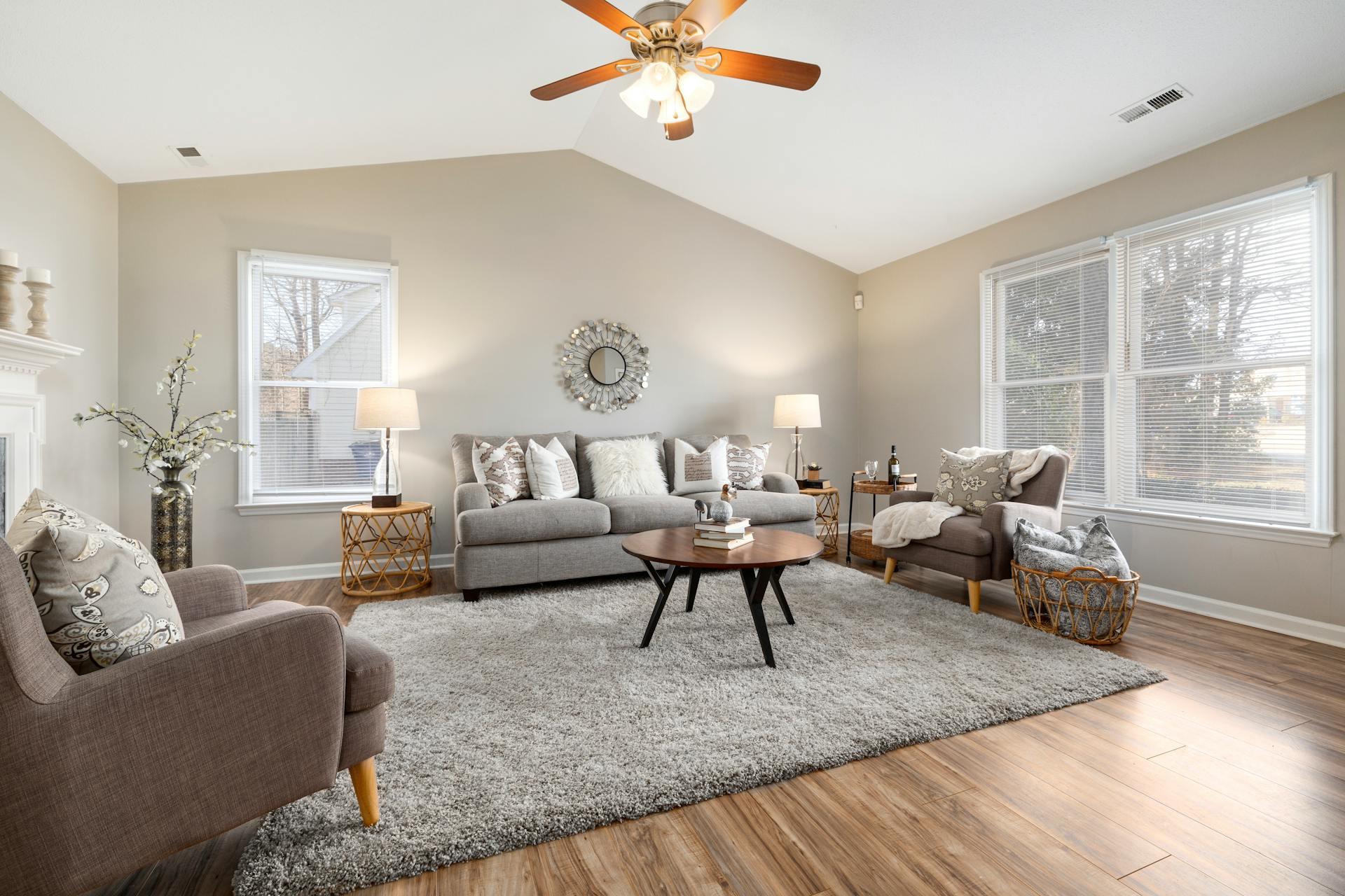 Interior of an attic converted into an accessory dwelling unit